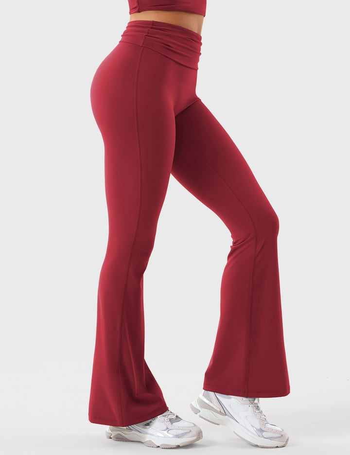 Gymfit Romola Fold Over Flare Leggings