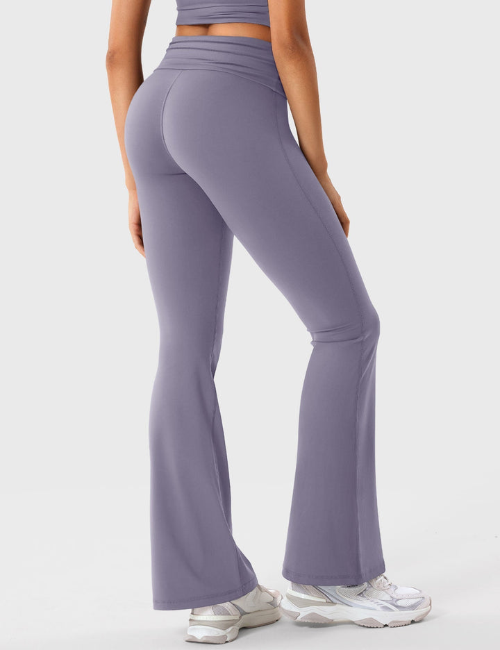 Gymfit Romola Fold Over Flare Leggings