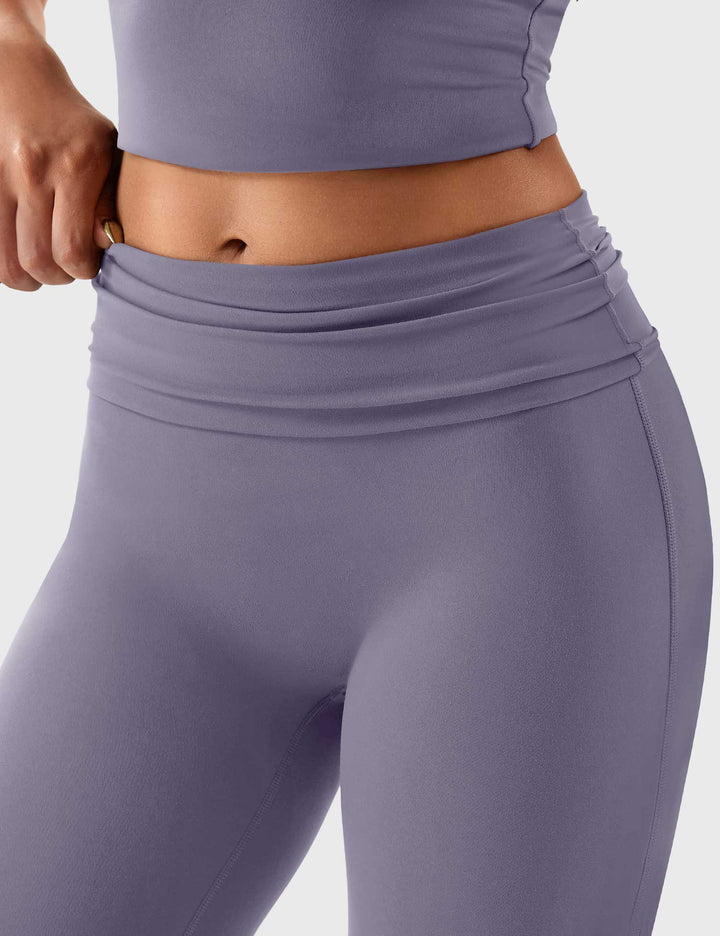 Gymfit Romola Fold Over Flare Leggings