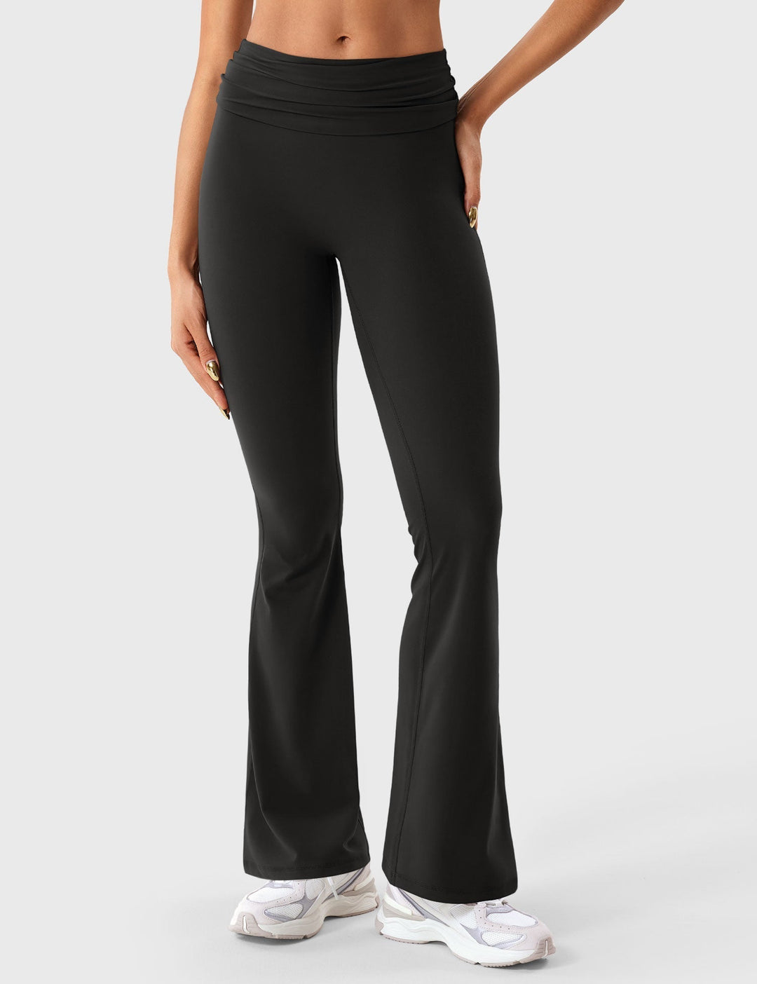 Gymfit Romola Fold Over Flare Leggings